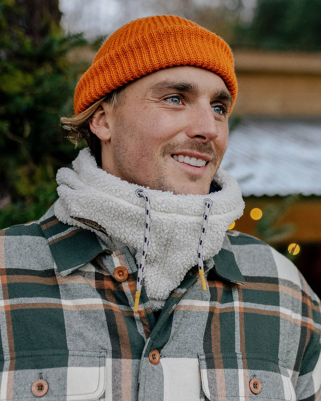 Snowdrift Fleece Hood - Birch - Image 5