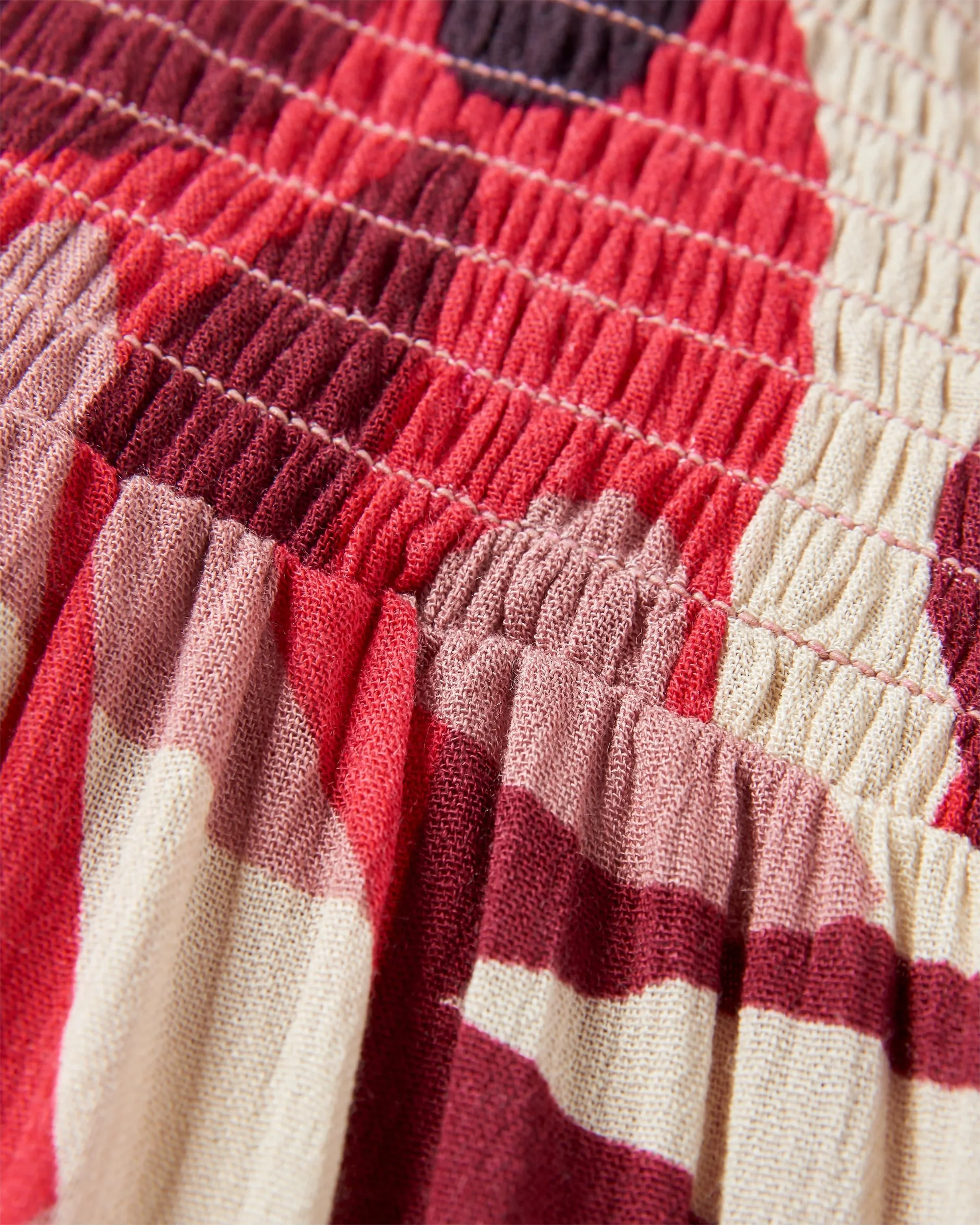 Soleis Woven Maxi Dress - Mountain Foliage Cranberry - Image 6