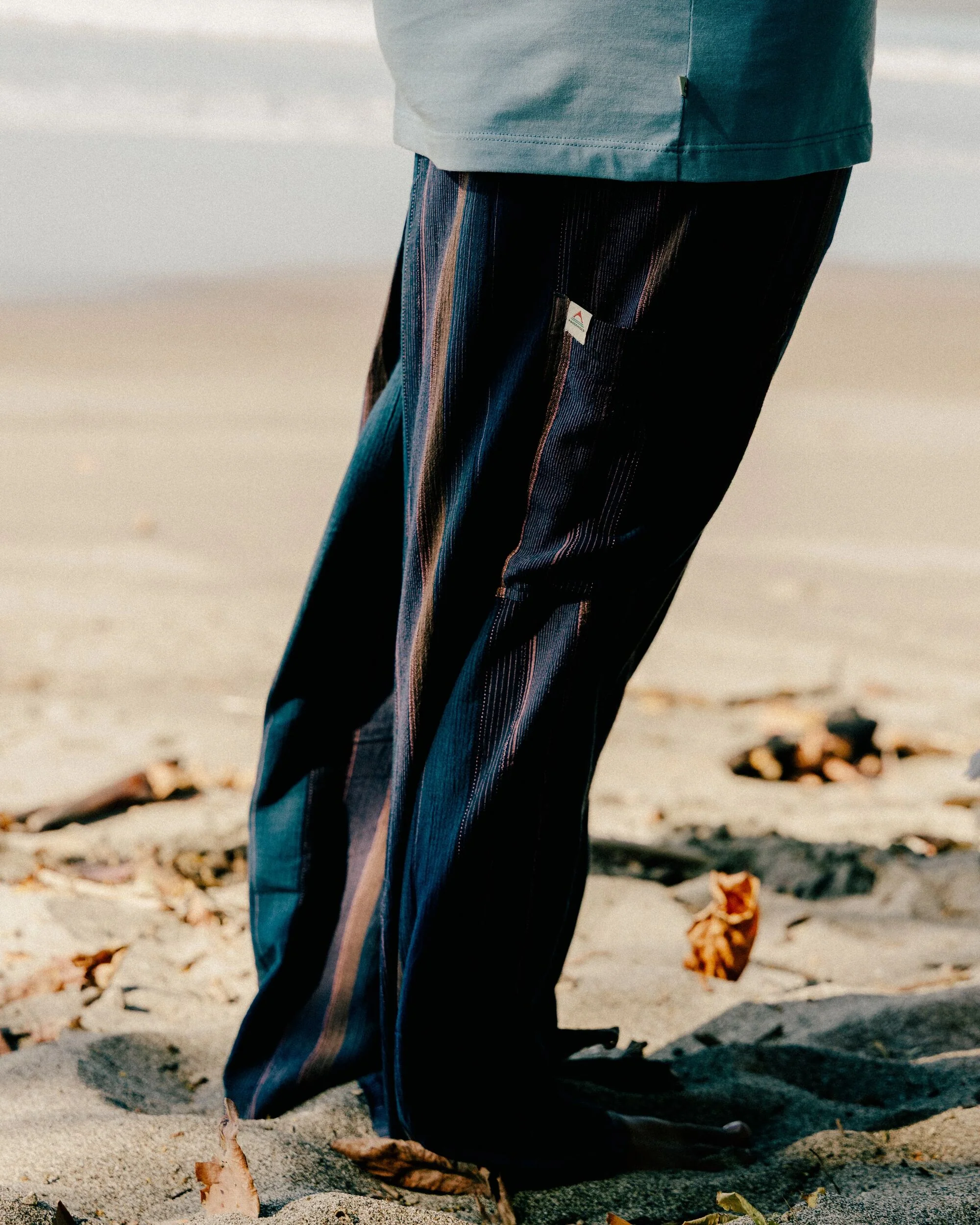 Someday Woven Trouser - Dark Denim Multi Stripe - Image 2