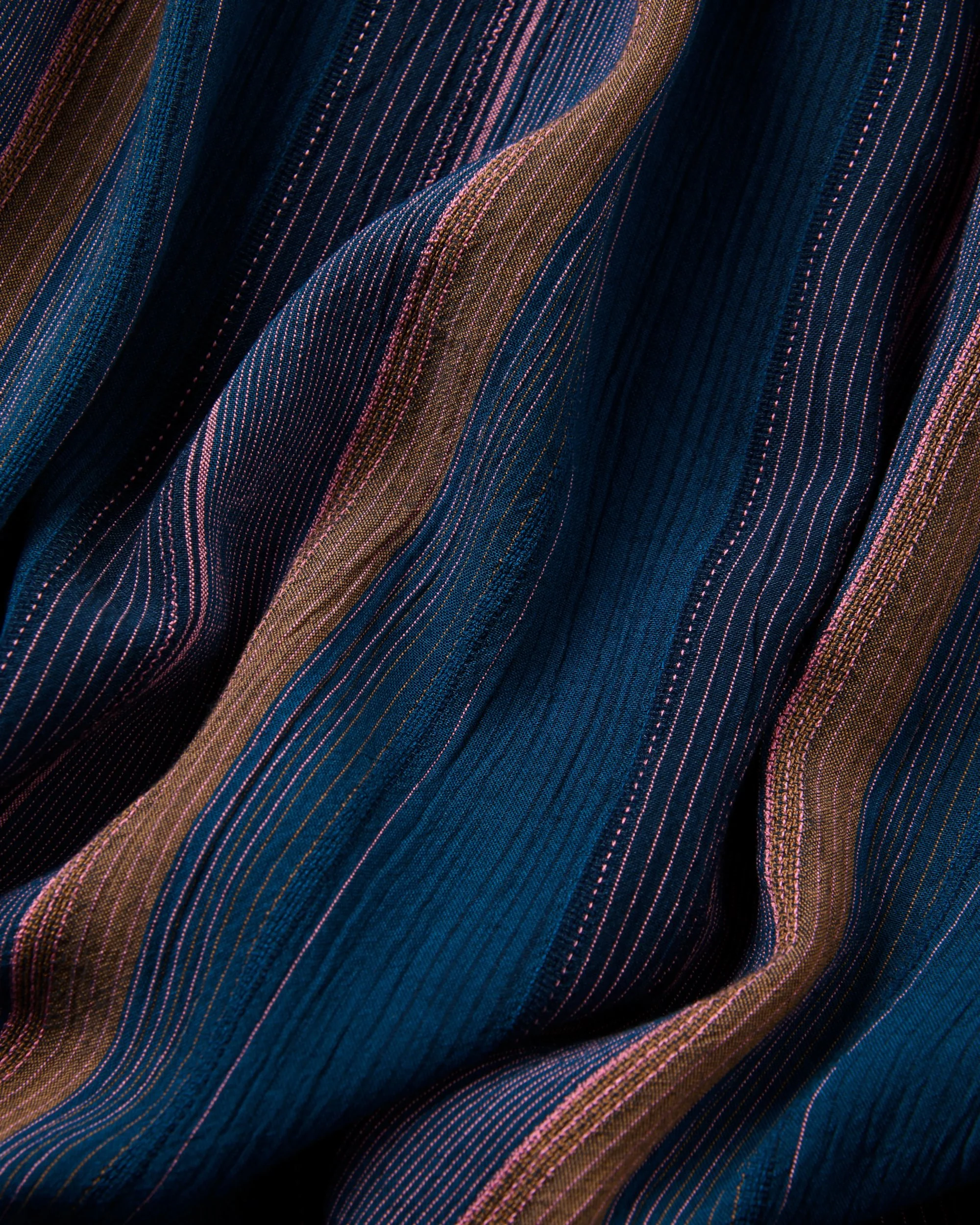 Someday Woven Trouser - Dark Denim Multi Stripe - Image 8