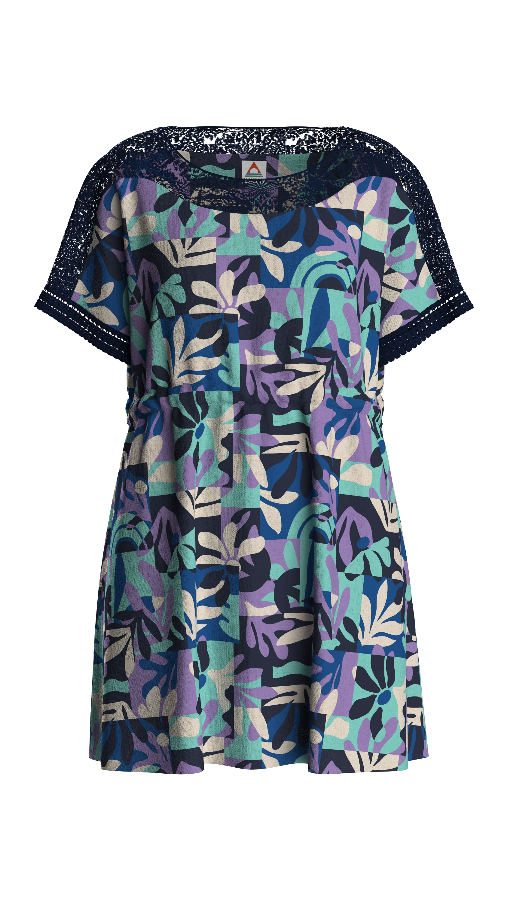 Sono Linen Beach Dress - Mountain Foliage Purple - Image 13