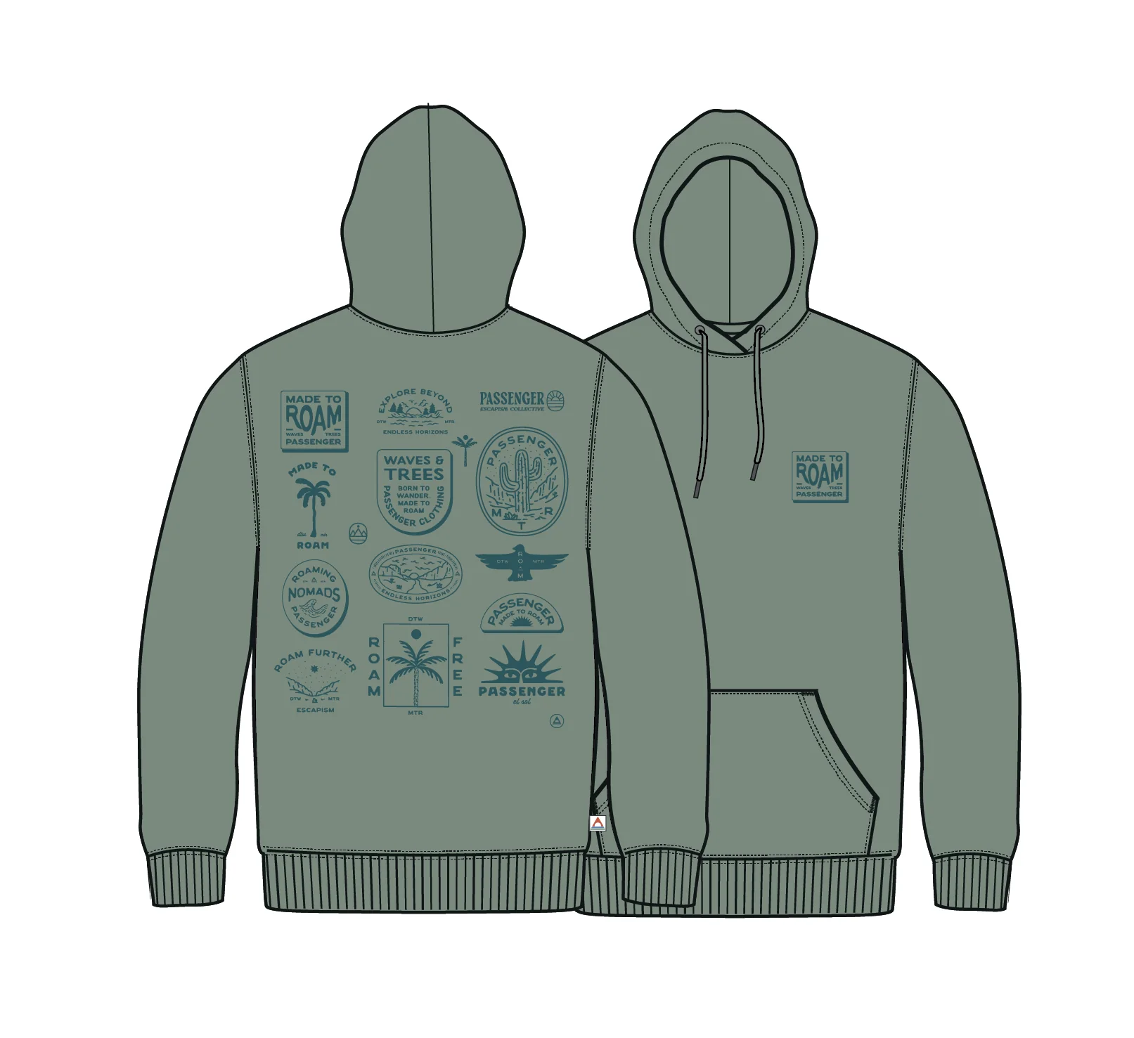 Sonoma Relaxed Fit Hoodie - Pistachio - Image 12