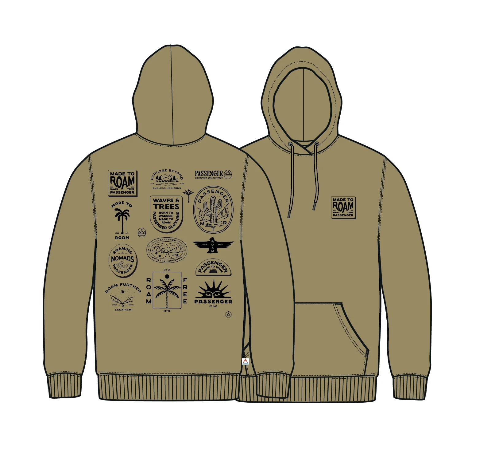Sonoma Relaxed Fit Hoodie - Warm Beige - Image 9