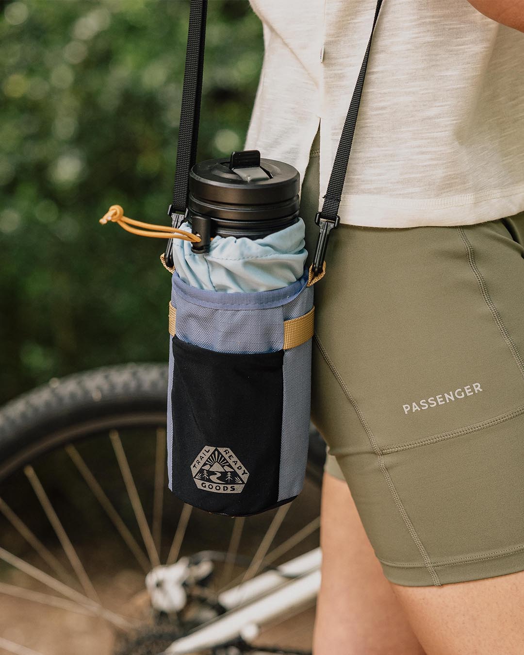 Steer Hybrid Bottle Bike Bag - Provincial Blue - Image 3