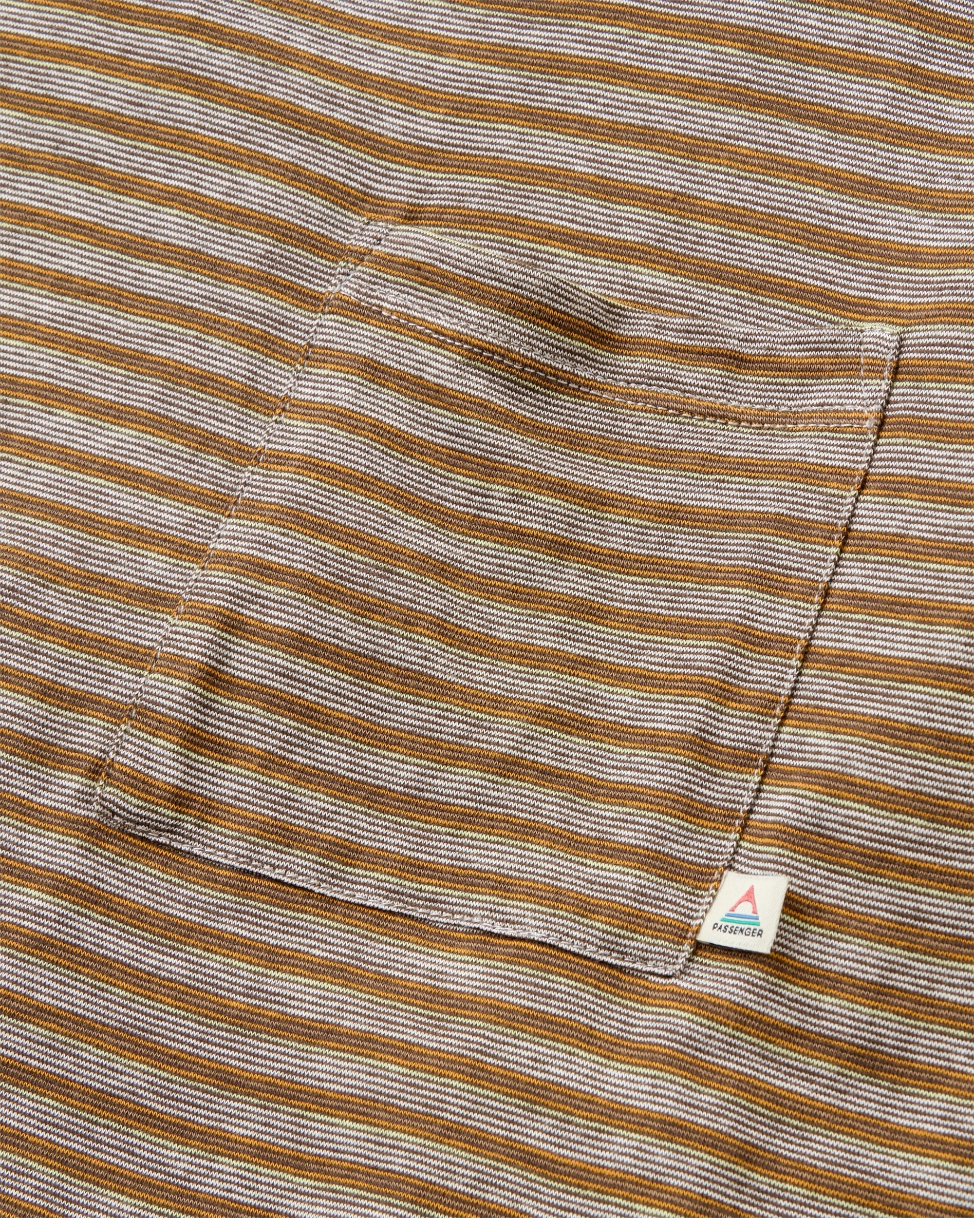 Sunscape Stripe Pocket T-Shirt - Birch - Image 2