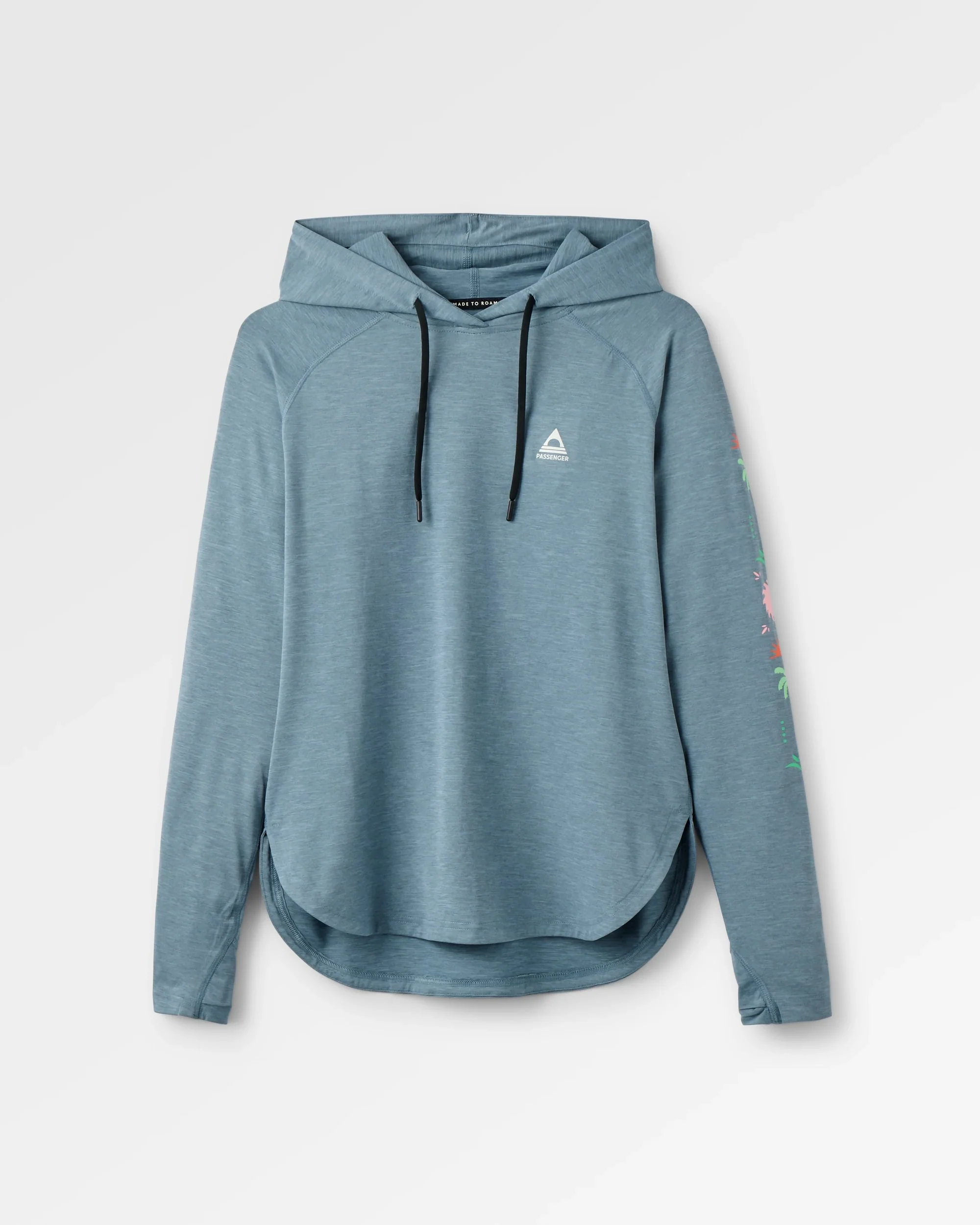 Sunvale Hooded UPF50 LS T-Shirt - Storm Grey Marl