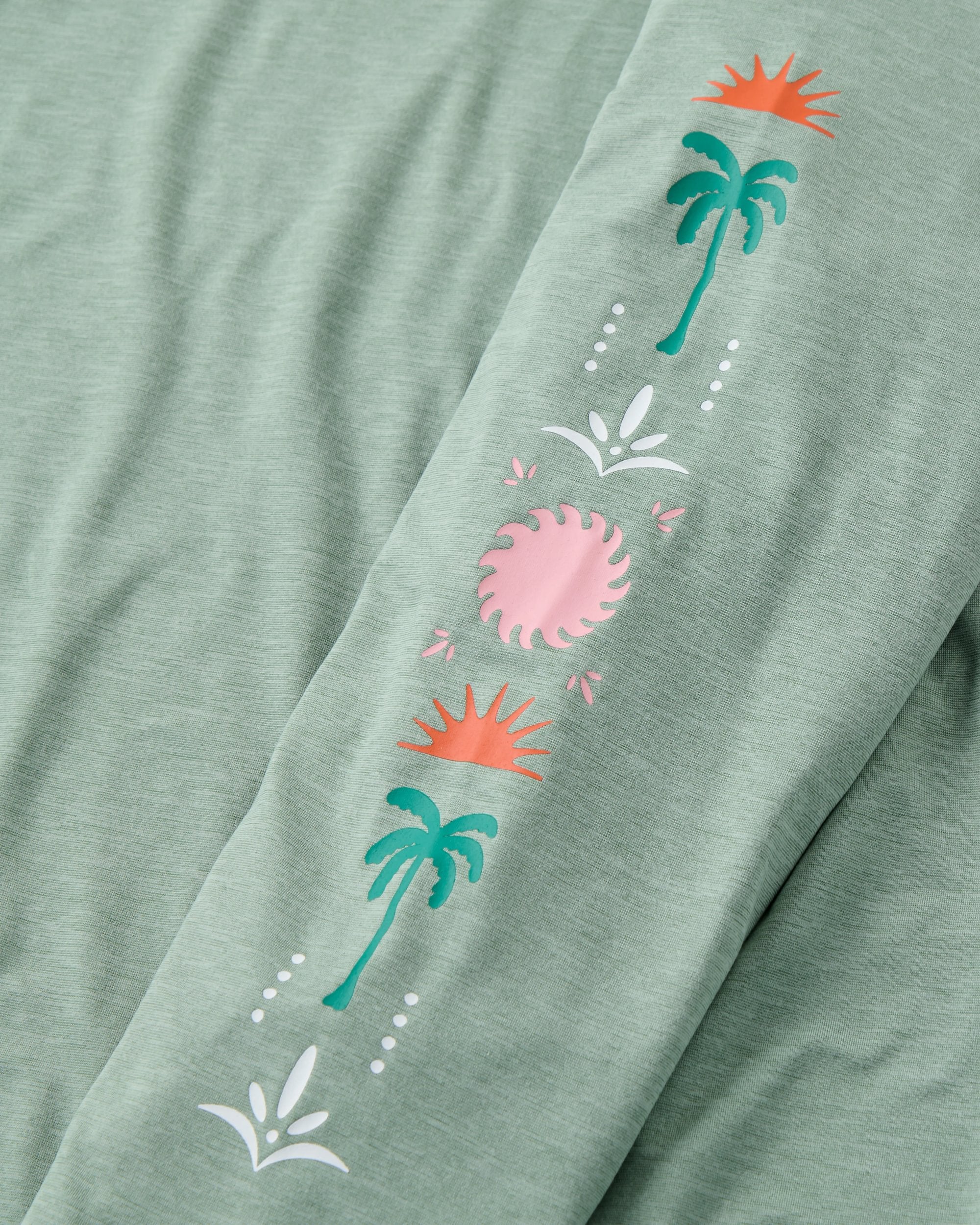Sunvale Lightweight UPF50 LS T-Shirt - Pistachio Marl - Image 7