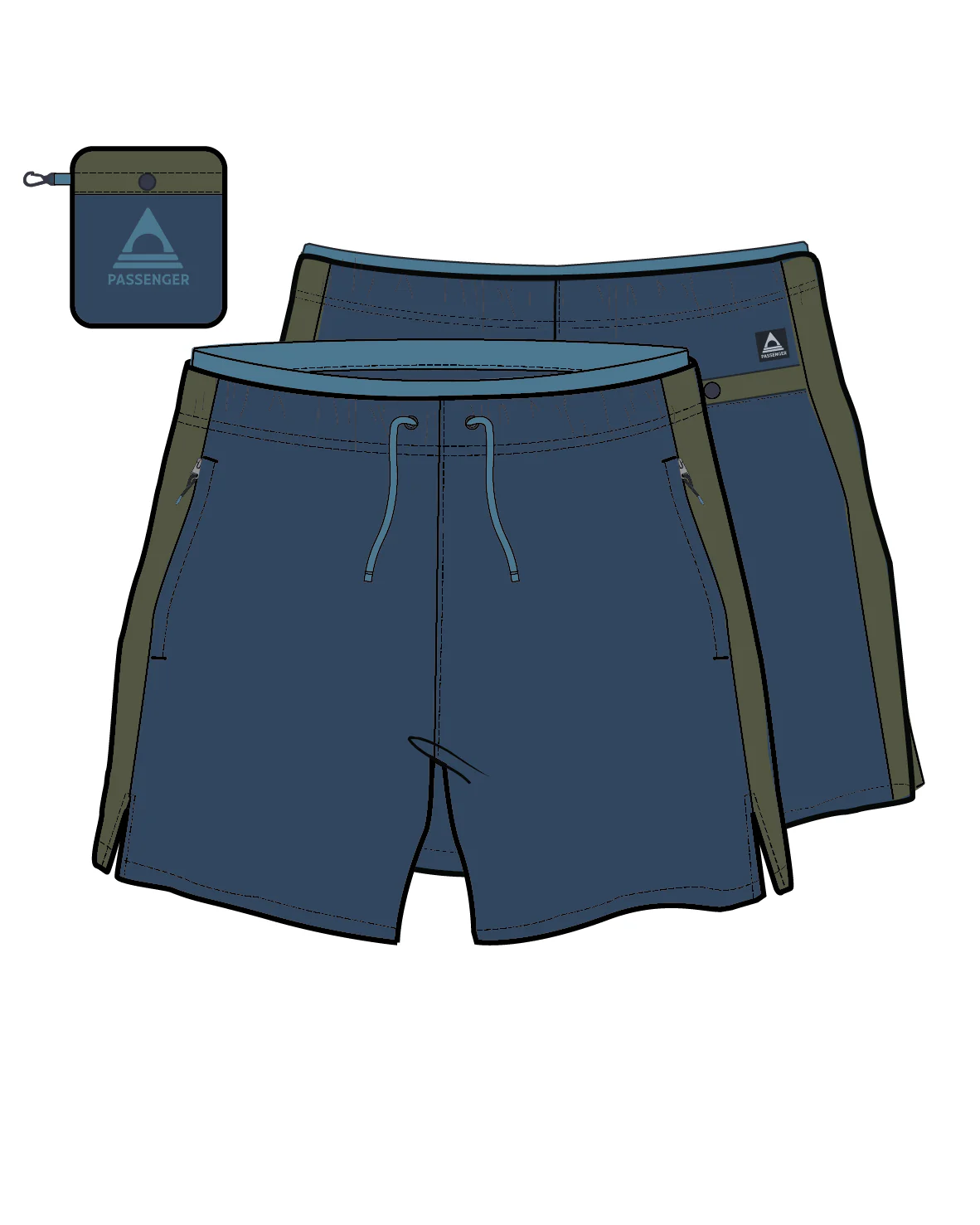 Swift Trail Short 7" - Dark Denim - Image 11