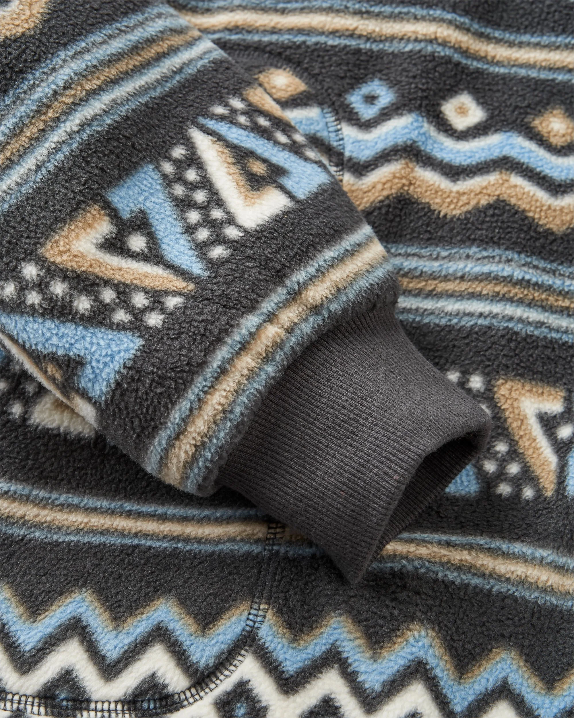 Take It Easy Polar Fleece - Geo Stripe Faded Black - Image 10