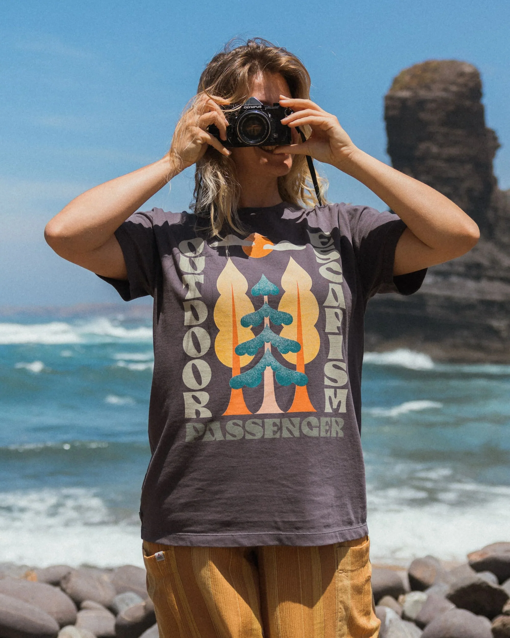 Tall Pines Women's T-Shirt - Charcoal