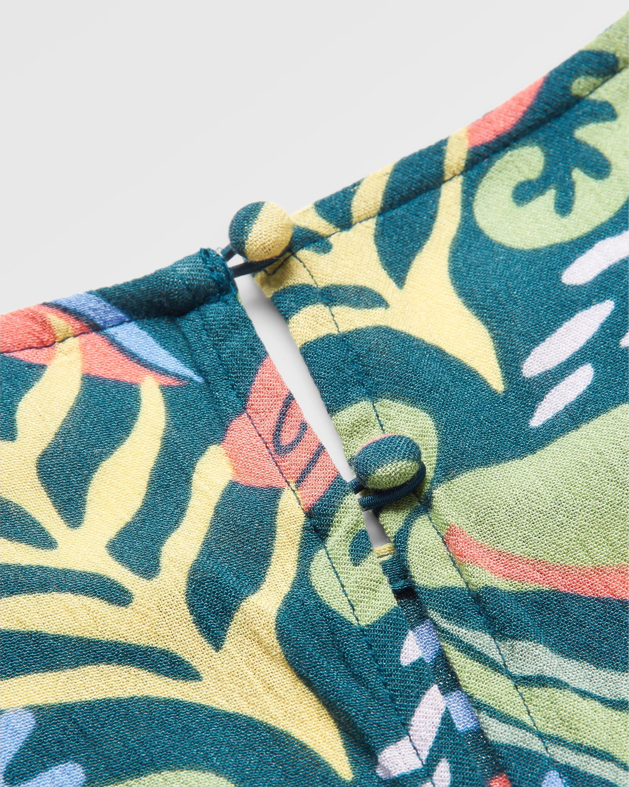 Thimbleberry Jumpsuit - Abstract Seaweed Tidal Blue - Image 18