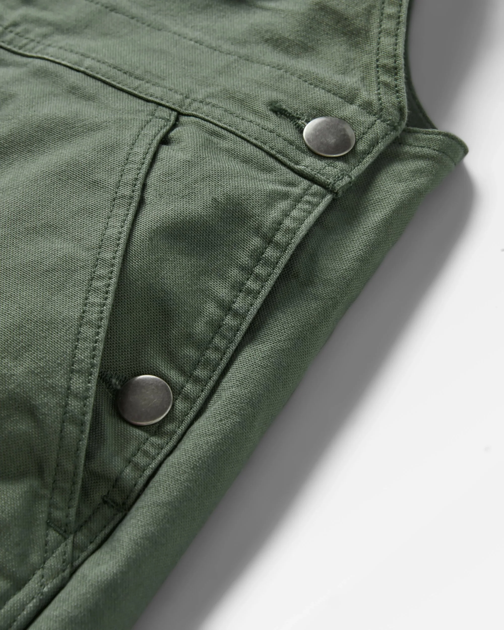Vantage Cotton Canvas Dungaree - Khaki - Image 12