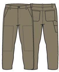 Vantage Cotton Canvas Trouser - Biscuit - Image 9