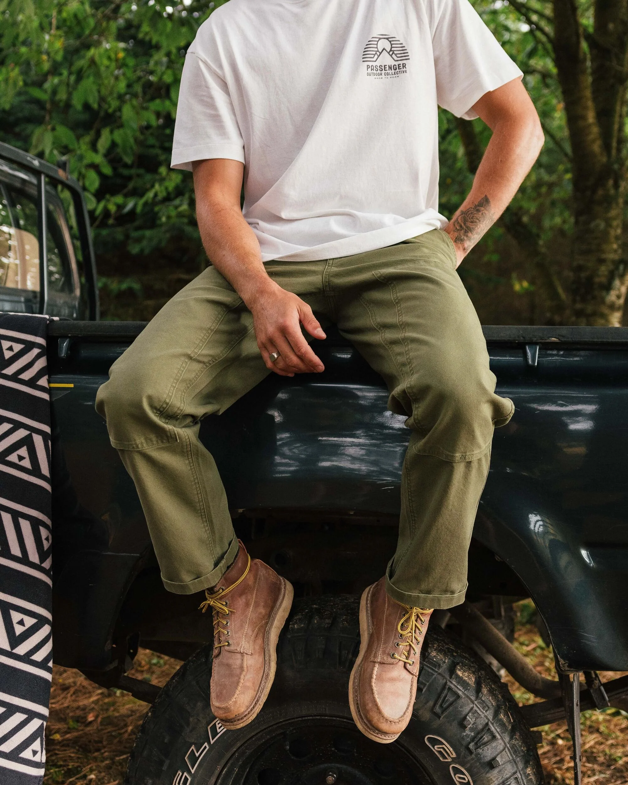 Vantage Cotton Canvas Trouser - Khaki