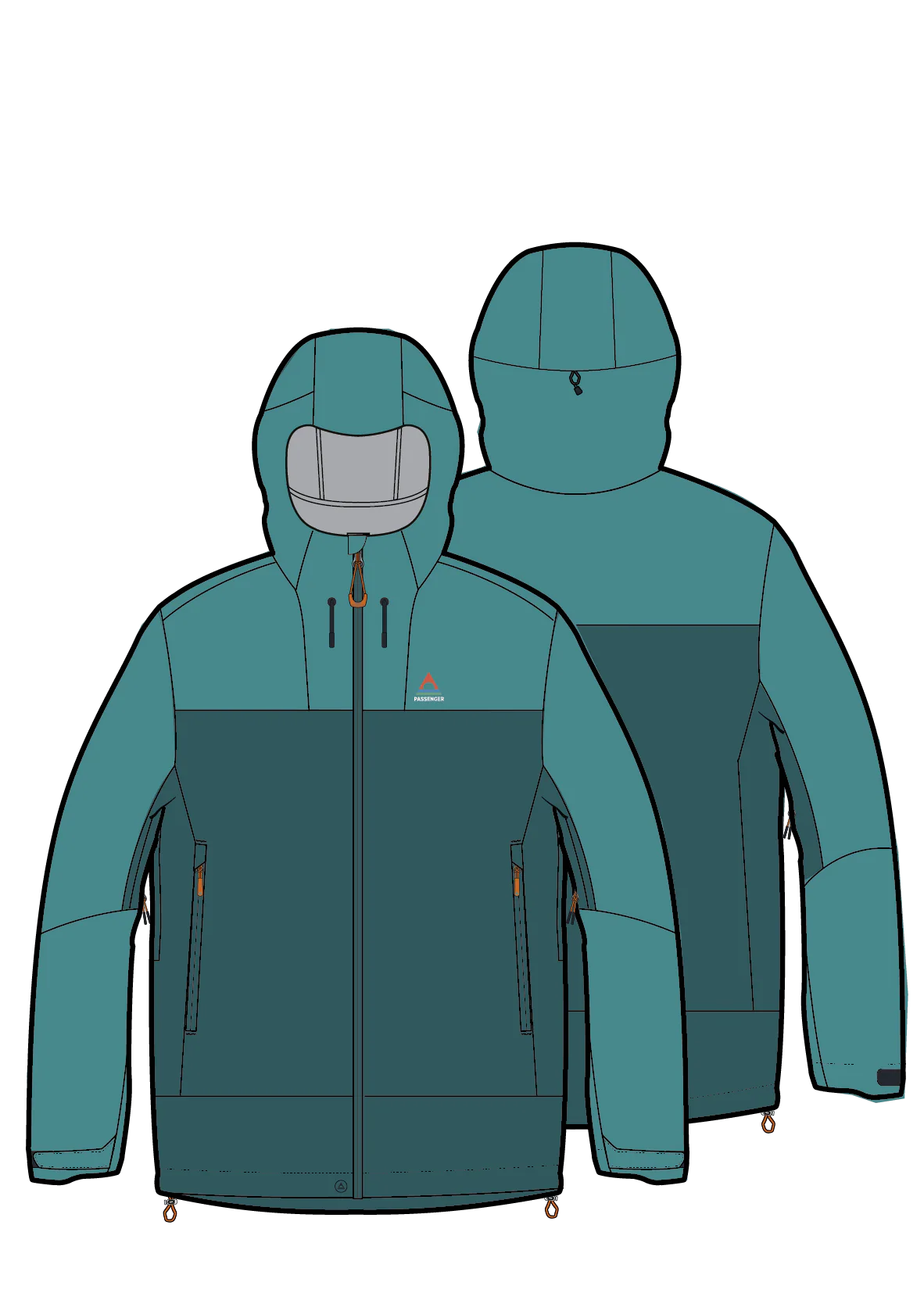 Trailscape Women's 3L Waterproof Jacket - Mediterranean/ Ocean Teal - Image 8