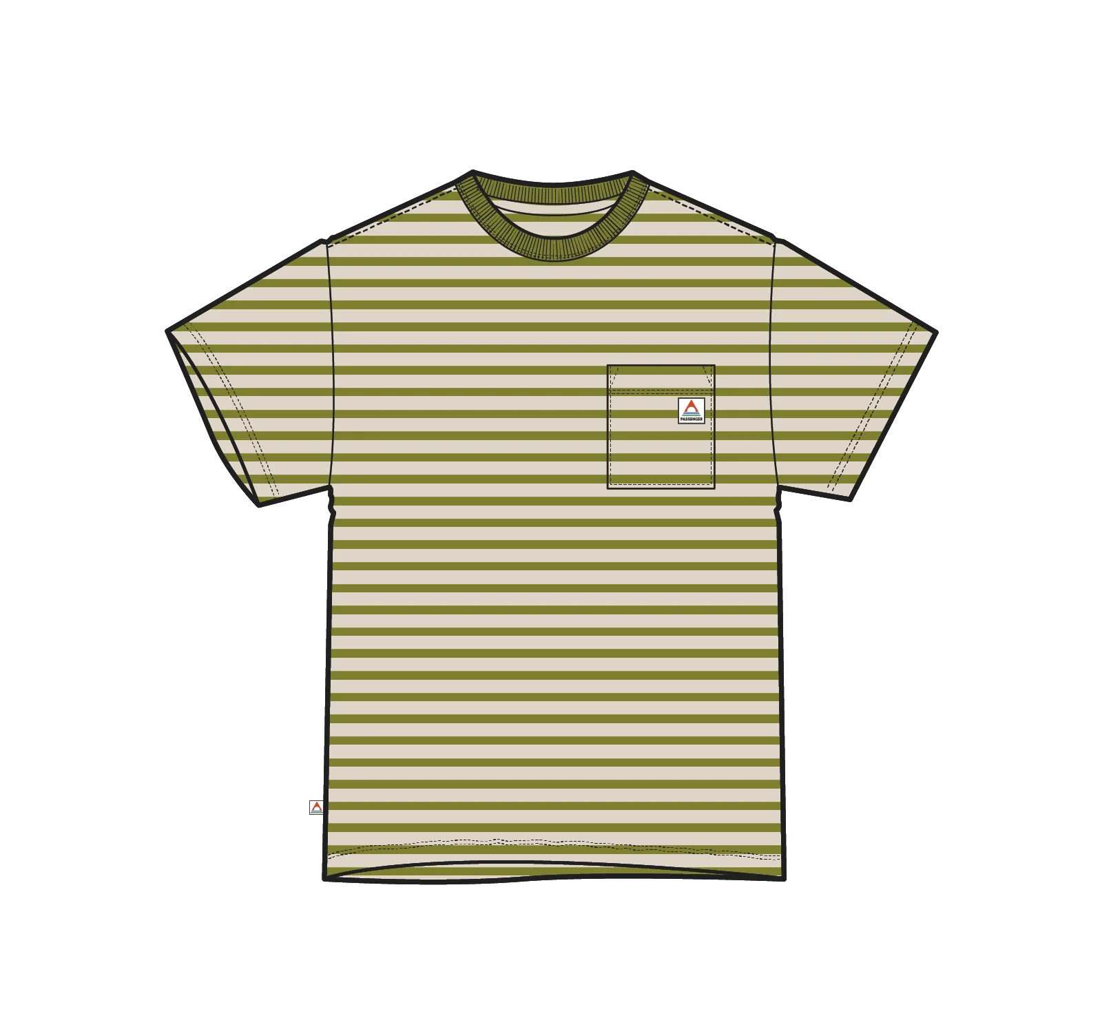 Zen Relaxed Fit T-Shirt - Tea Green - Image 6